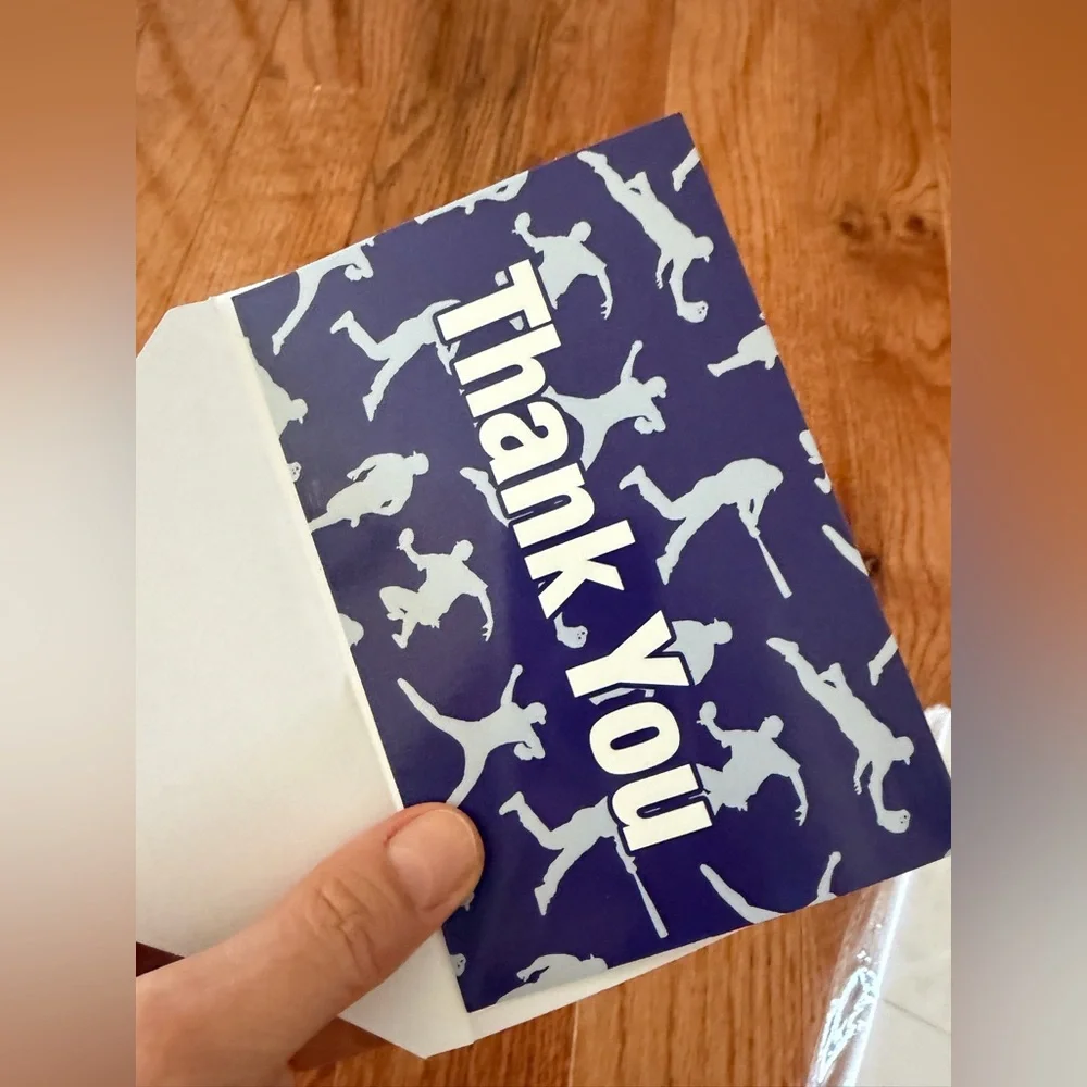 Baseball Themed Thank You Cards